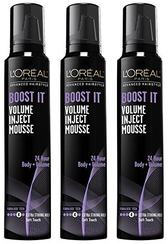 L'Oreal Paris Hair Care Advanced Hairstyle Boost It Volume Inject Mousse, 8.3 Ounce