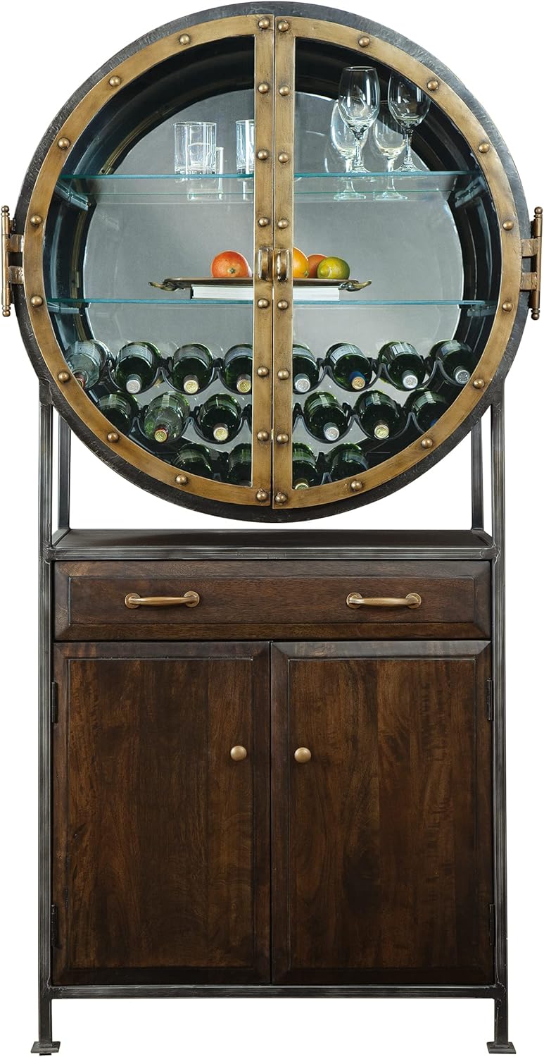 Howard Miller Rob Roy Wine & Bar Cabinet 695-236 Distressed Hardwood W15362