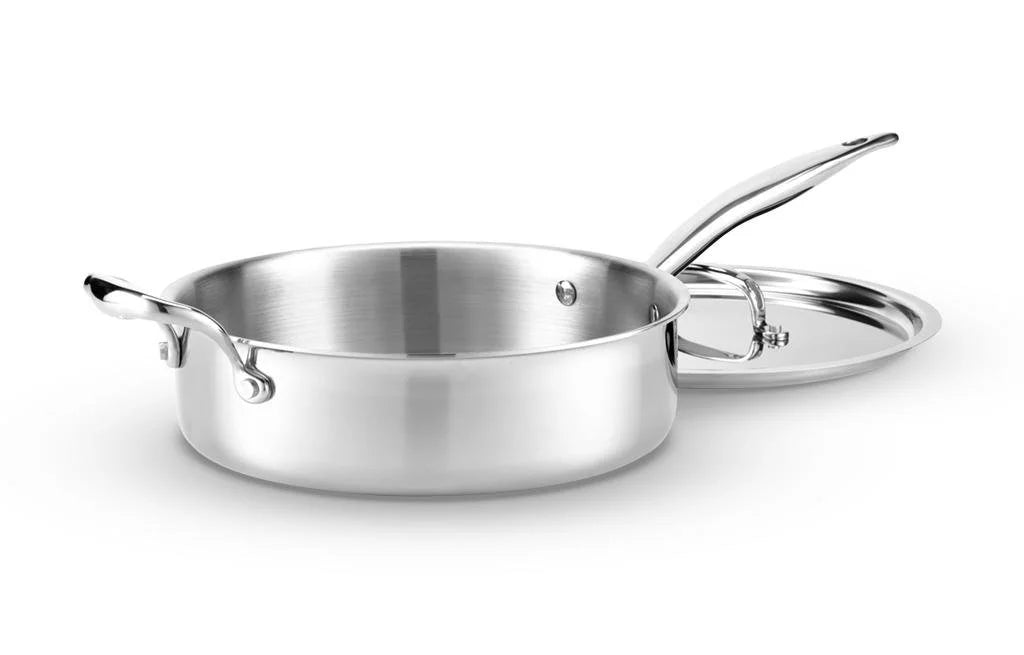 Heritage Steel 5-ply Stainless Saute Pan with Lid X60280