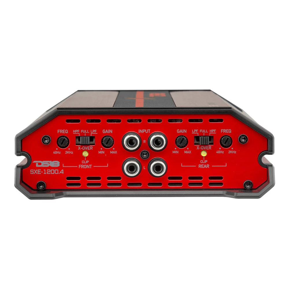 DS18 SXE-1200.4/RD 4-Channel Car Audio Amplifier W6906