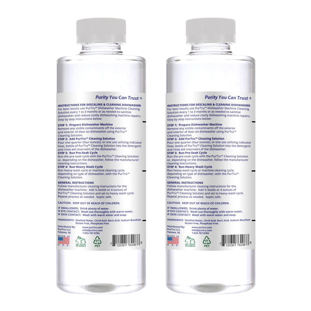 PurTru Liquid Dishwasher Detergent, Unscented, 16 Fl Oz, 2 Count R625581