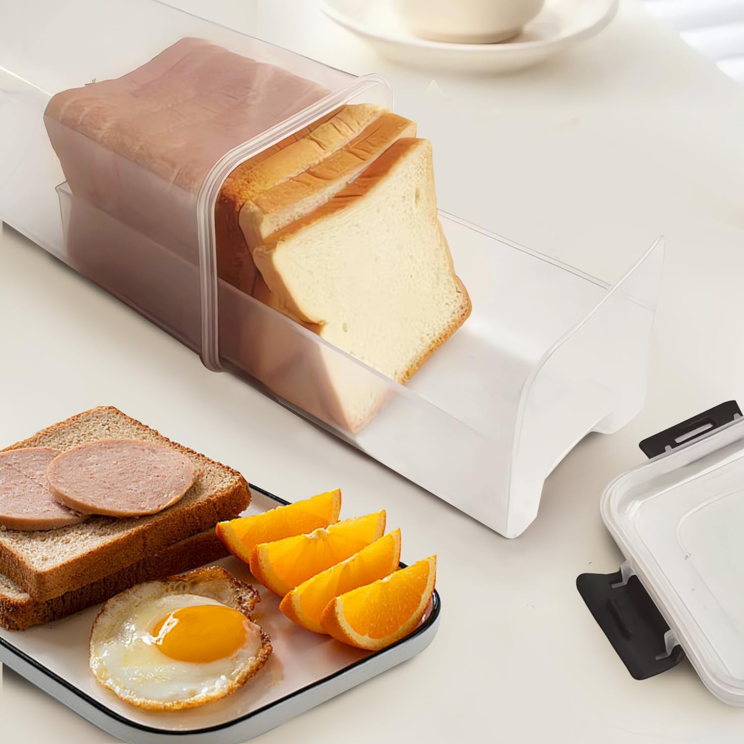 CZWL&HG Bread Storage Container with Drawer Tray, Airtight Lid H387979