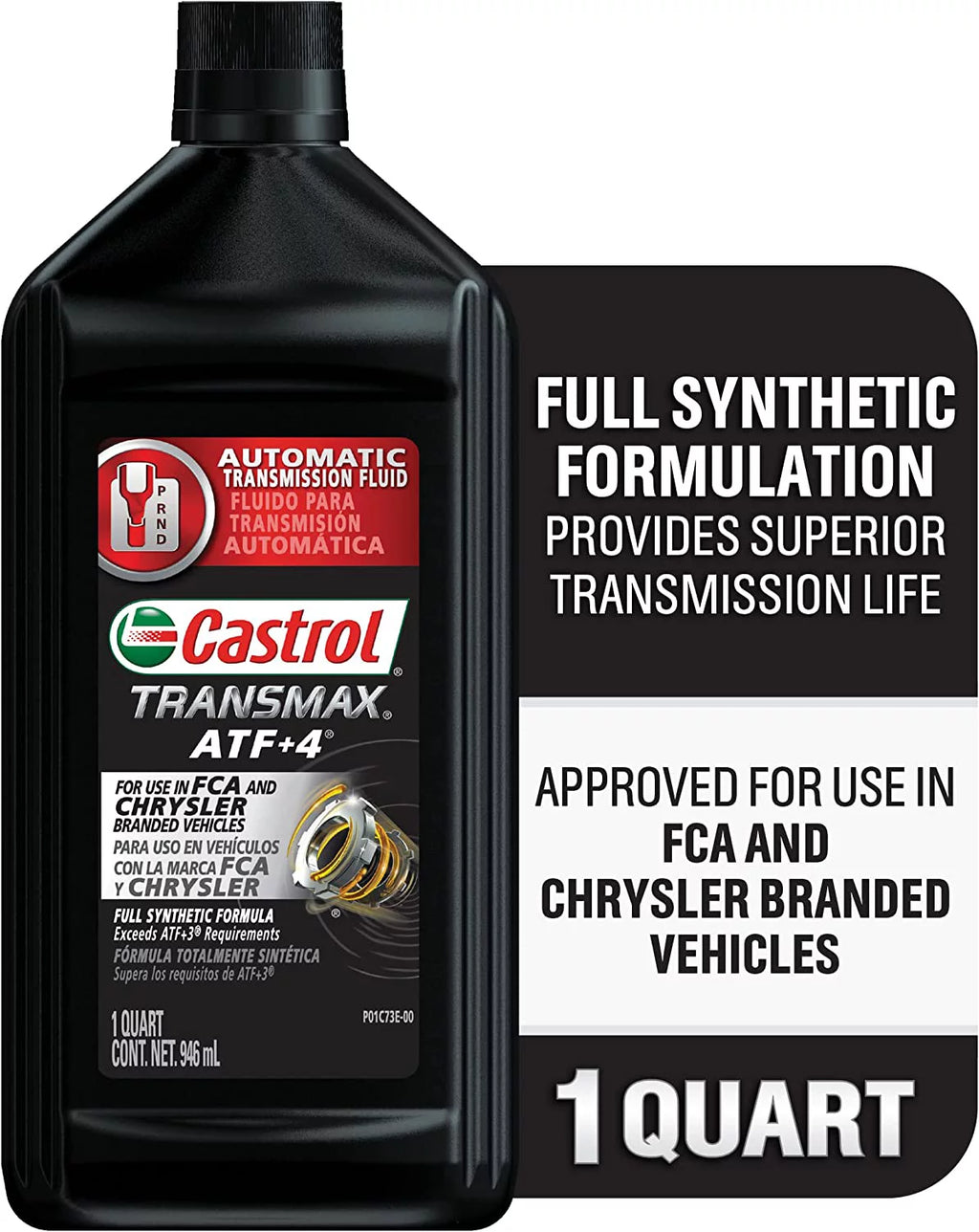 Castrol Transmax ATF +4 Automatic Transmission Fluid, 1 Quart, Case of 6 W45829