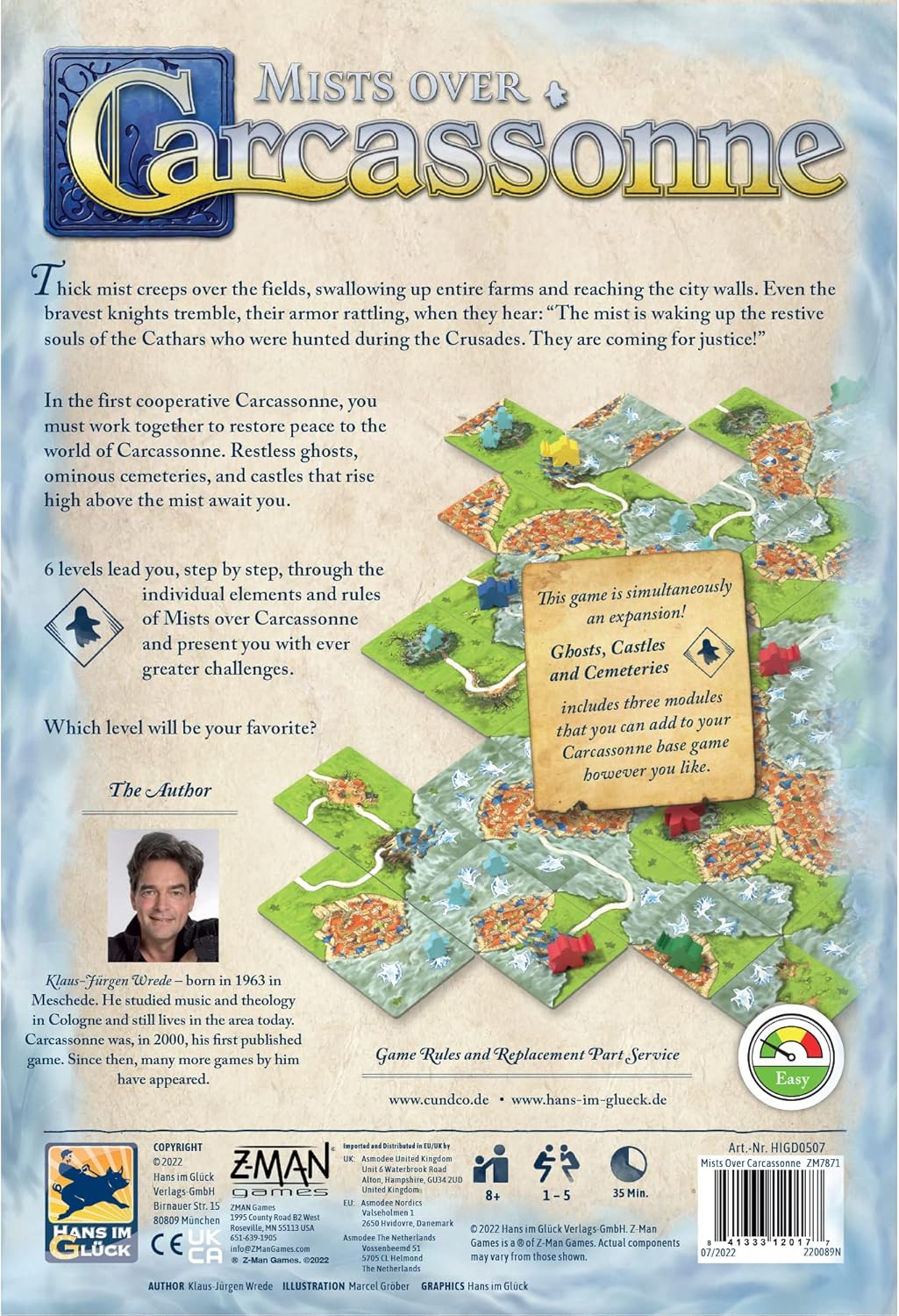 Mists Over Carcassonne Board Game by Z-Man Games C68089