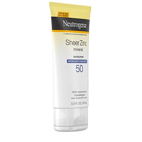 Neutrogena Sheer Zinc Oxide Dry-Touch Sunscreen Lotion SPF 50, 3 fl. oz G6009