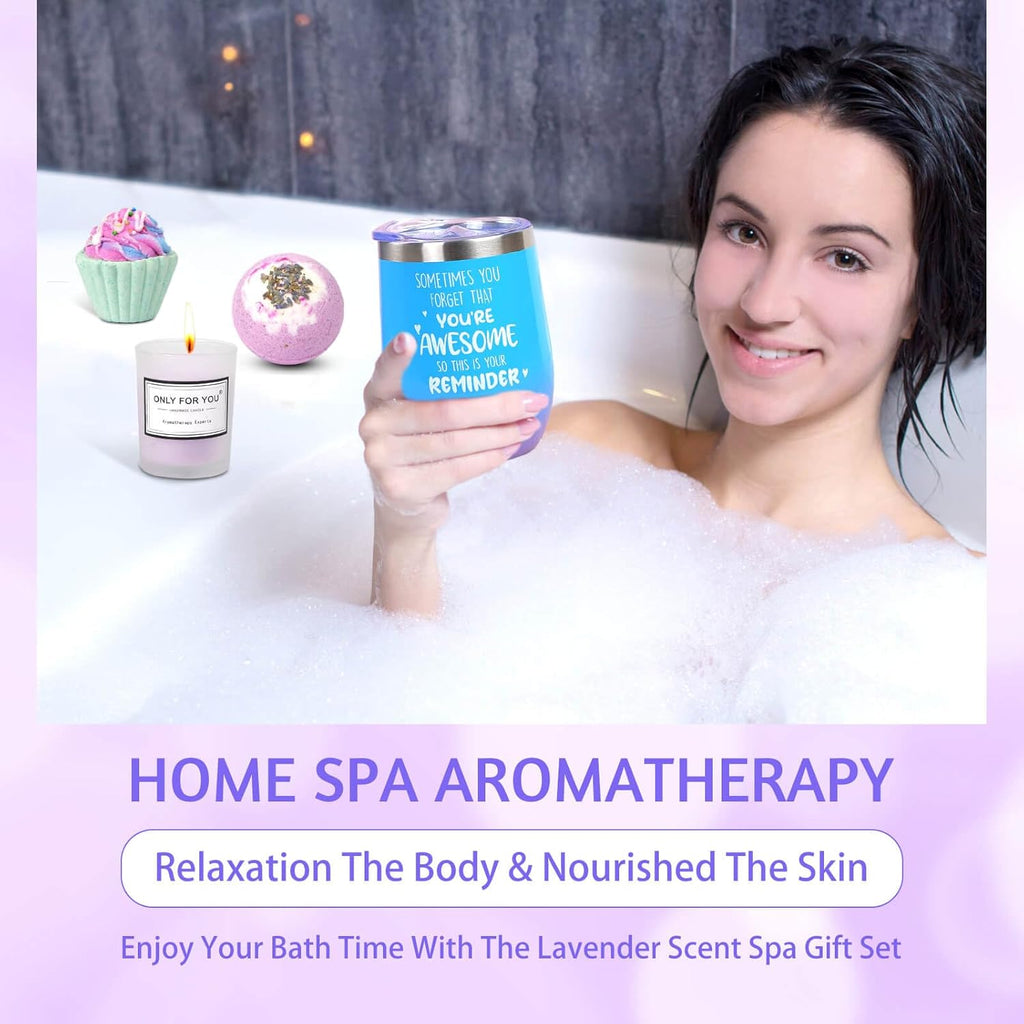 Spa Gift Baskets For Women, Self Care Kit, Valentines Day Gifts For Her A33237