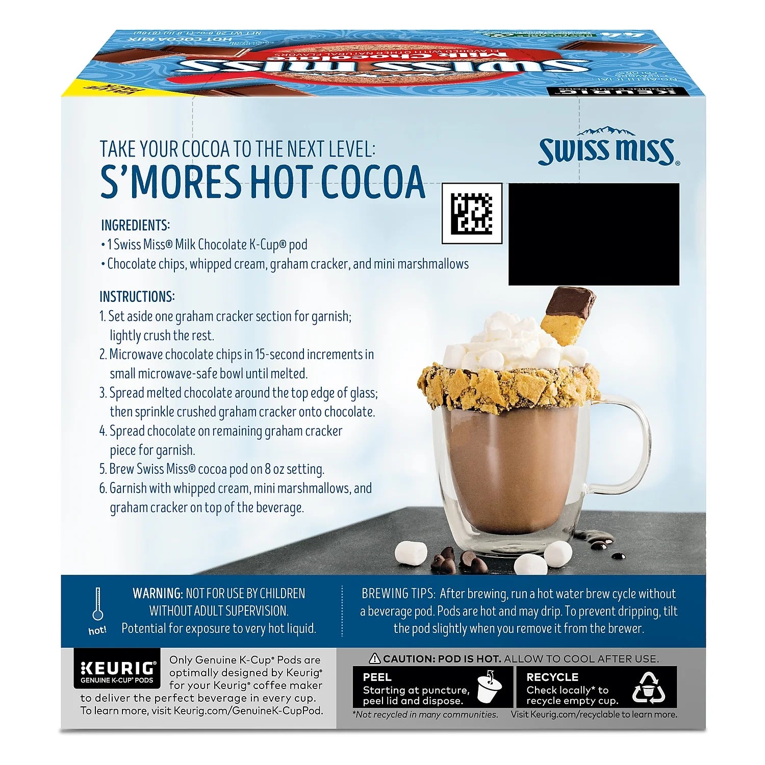 Swiss Miss Milk Chocolate K-Cups 16-pk for Keurig V457