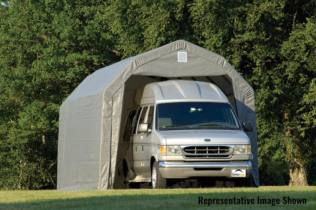 ShelterLogic 90153 Grey 12'x24'x11' Barn Shelter M501