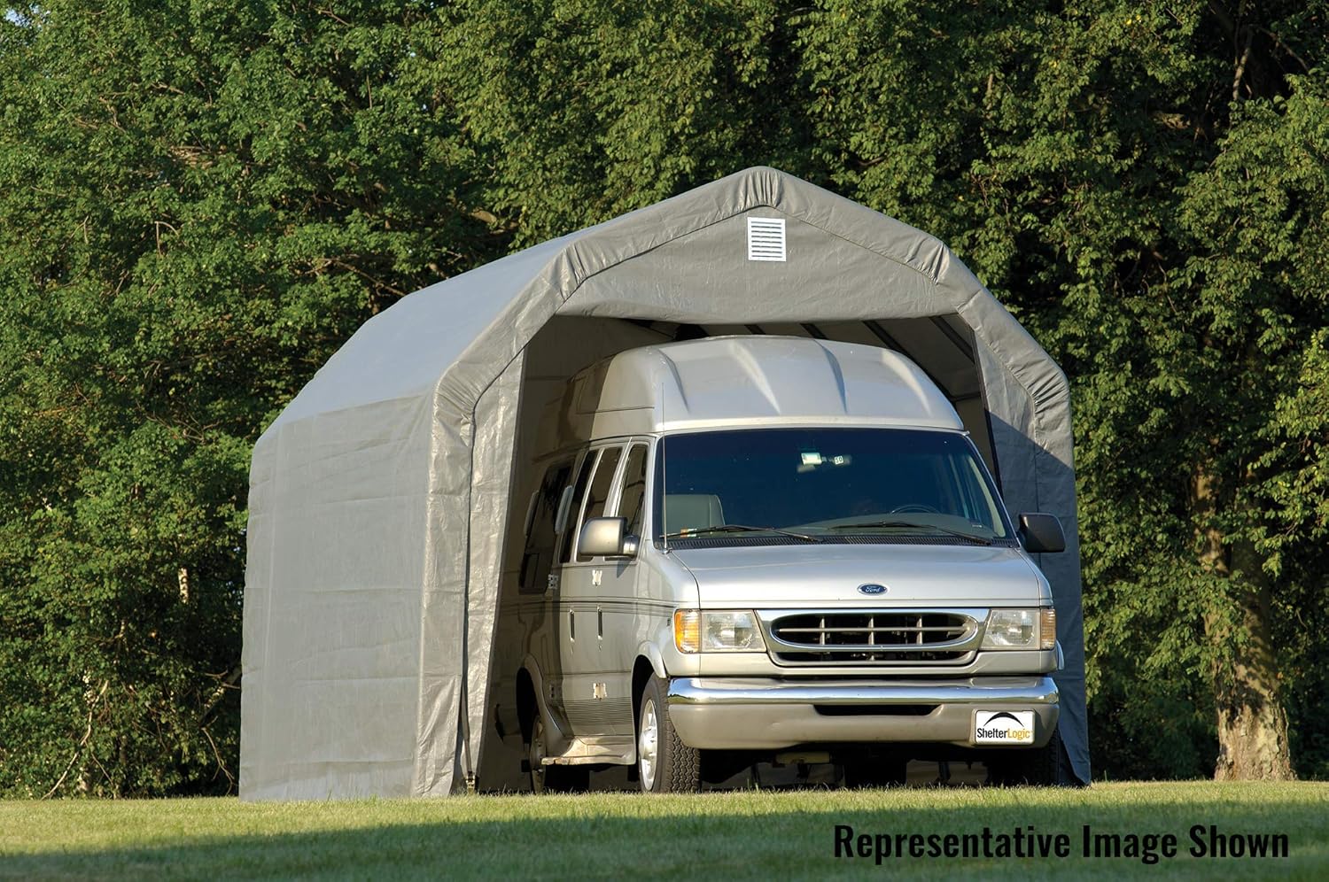 ShelterLogic 90153 Grey 12'x24'x11' Barn Shelter M501