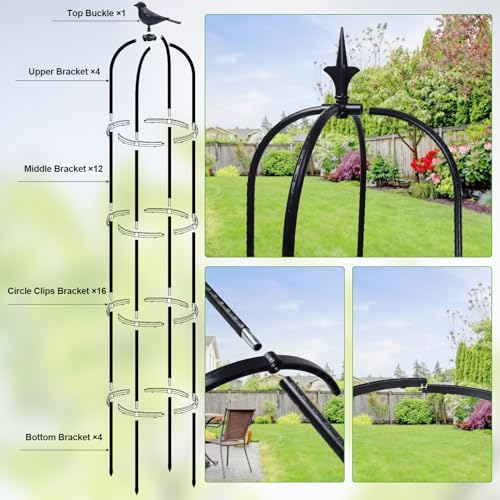 2 Pack Garden Obelisk Trellis for Climbing Plants Indoor Outdoor 6ft Z51383