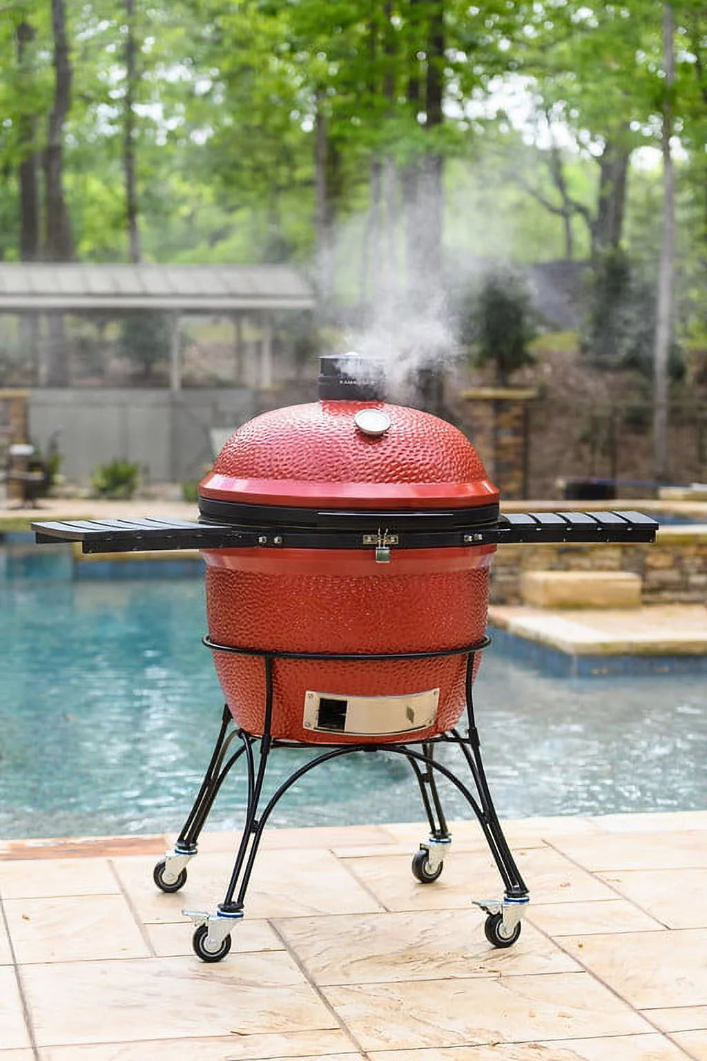 Kamado Joe Big Joe II 24 in. Charcoal Grill with Cart and Side Shelves A531