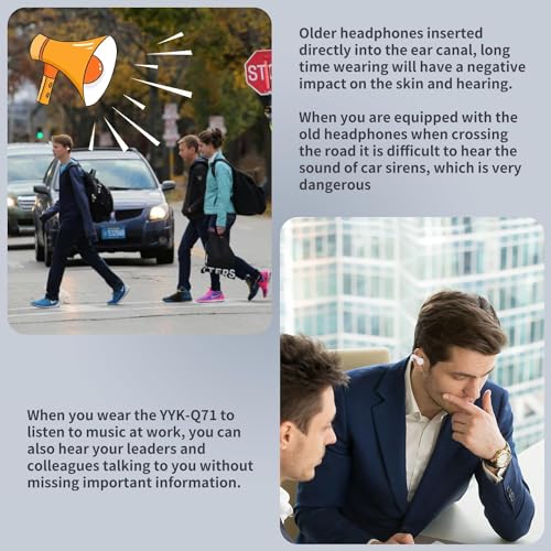 Open Ear Bone Conduction Headphones Bluetooth 5.3 Wireless with Mic G81520