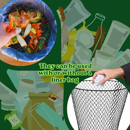 Wire Mesh Round Waste Basket 9 Inch Black A737