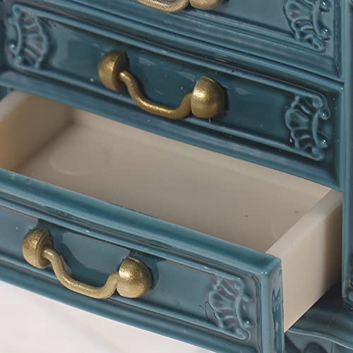 Healvian Wood Dresser Miniature Cabinet Dollhouse Vintage Furniture Chest of Drawer Q164295