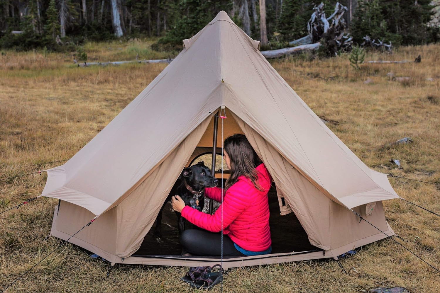 WHITEDUCK Regatta Canvas Bell Tent with Stove Jack, Waterproof 4 Season O992240