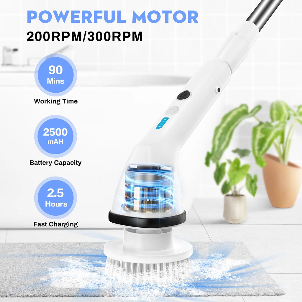 VAVSEA Electric Spin Scrubber Cleaning Brush for Bathroom, 51 inch R775