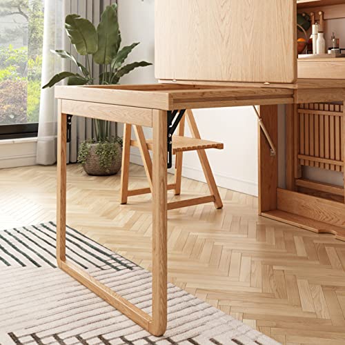 Wall Mounted Fold Out Dining Table with Storage Shelf J468550