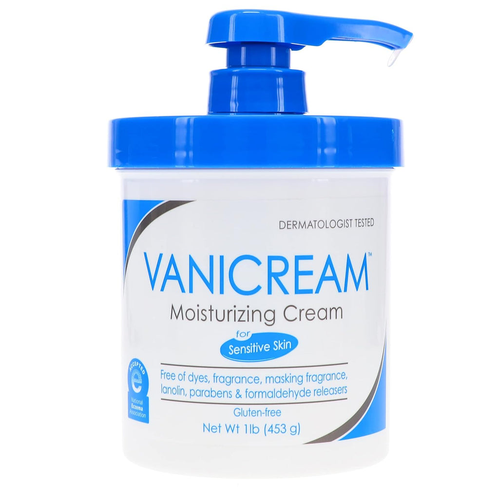 Vanicream Moisturizing Skin Cream with Pump Dispenser, 1 Pound Each K768