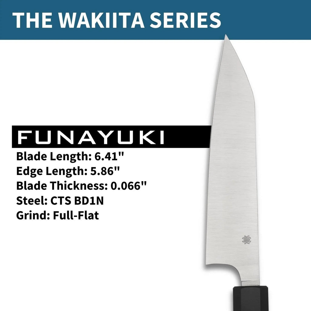 SPYDERCO Funayuki Kitchen Knife K16PBK CTS BD1N Steel Black Polypropylene J710918