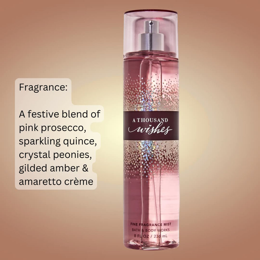 A Thousand Wishes Fragrance Mist 8 oz by Bath and Body Works G783
