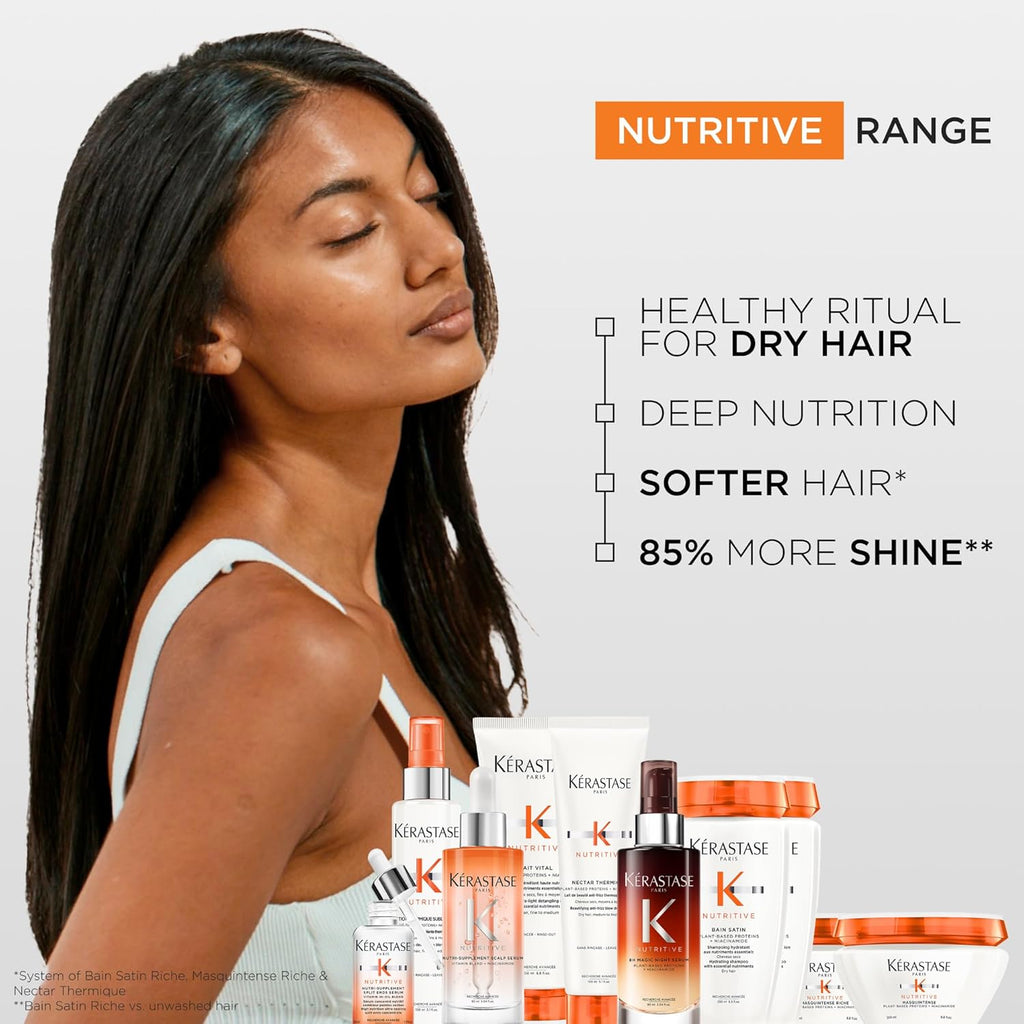 KERASTASE Nutritive 8H Magic Night Hair Serum, Overnight Hydrating Treatment for Dry Hair, 3.04 Fl Oz B6850