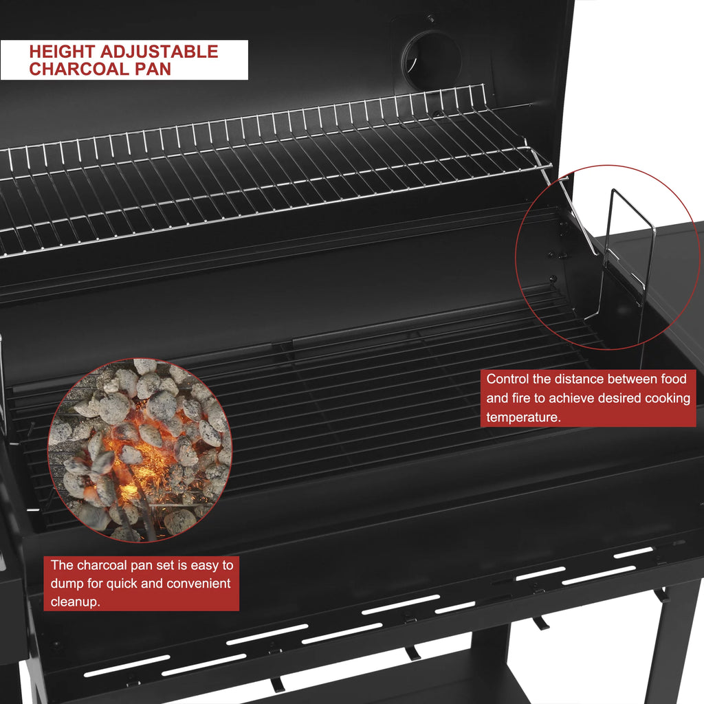 Royal Gourmet CC1830T 30" Barrel Charcoal Grill A528