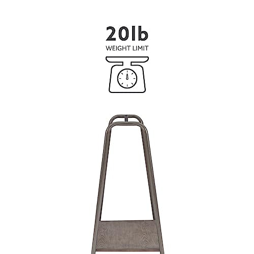 Linon Richter Modern Clothing Rack with Wooden Shelf F6213