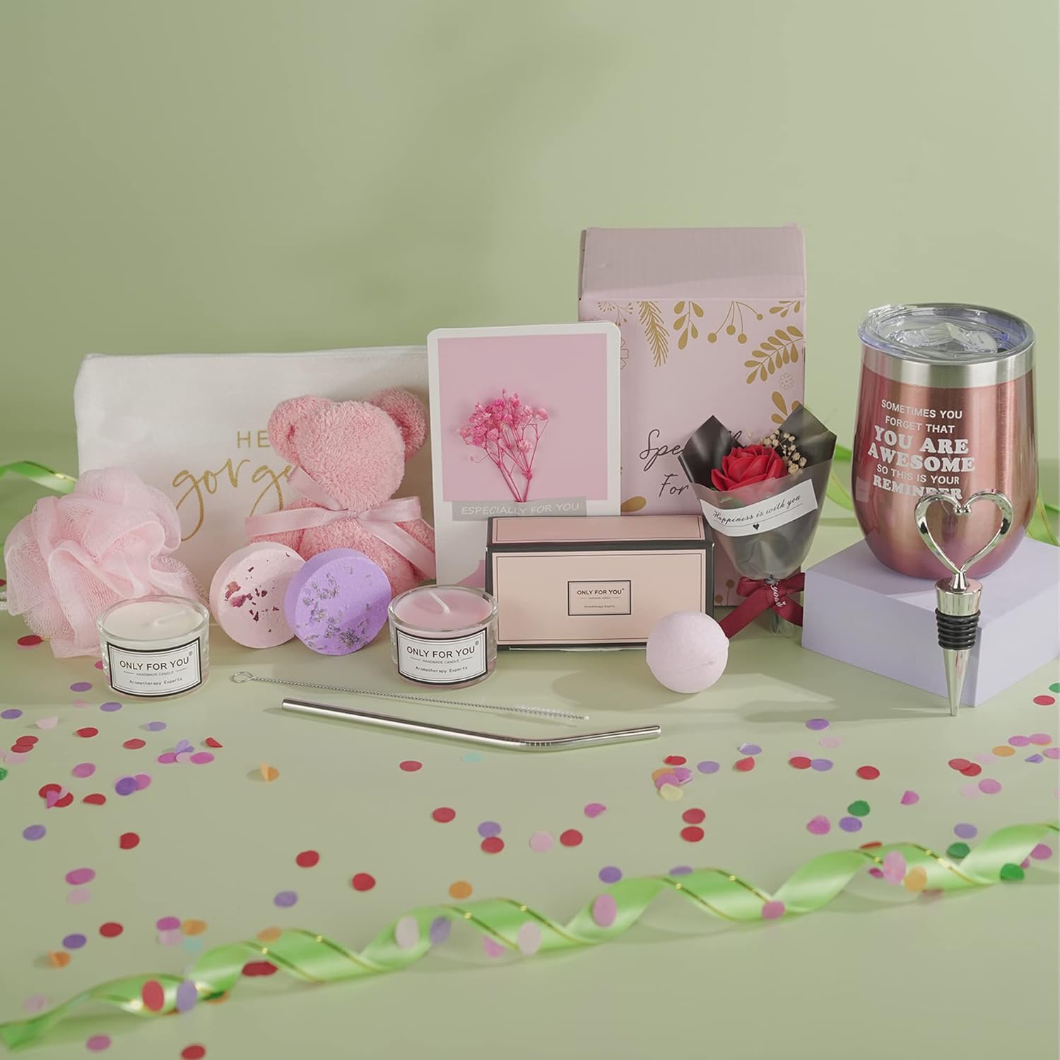 Relaxing Spa Gift Box Basket for Women Mom Sister E336140