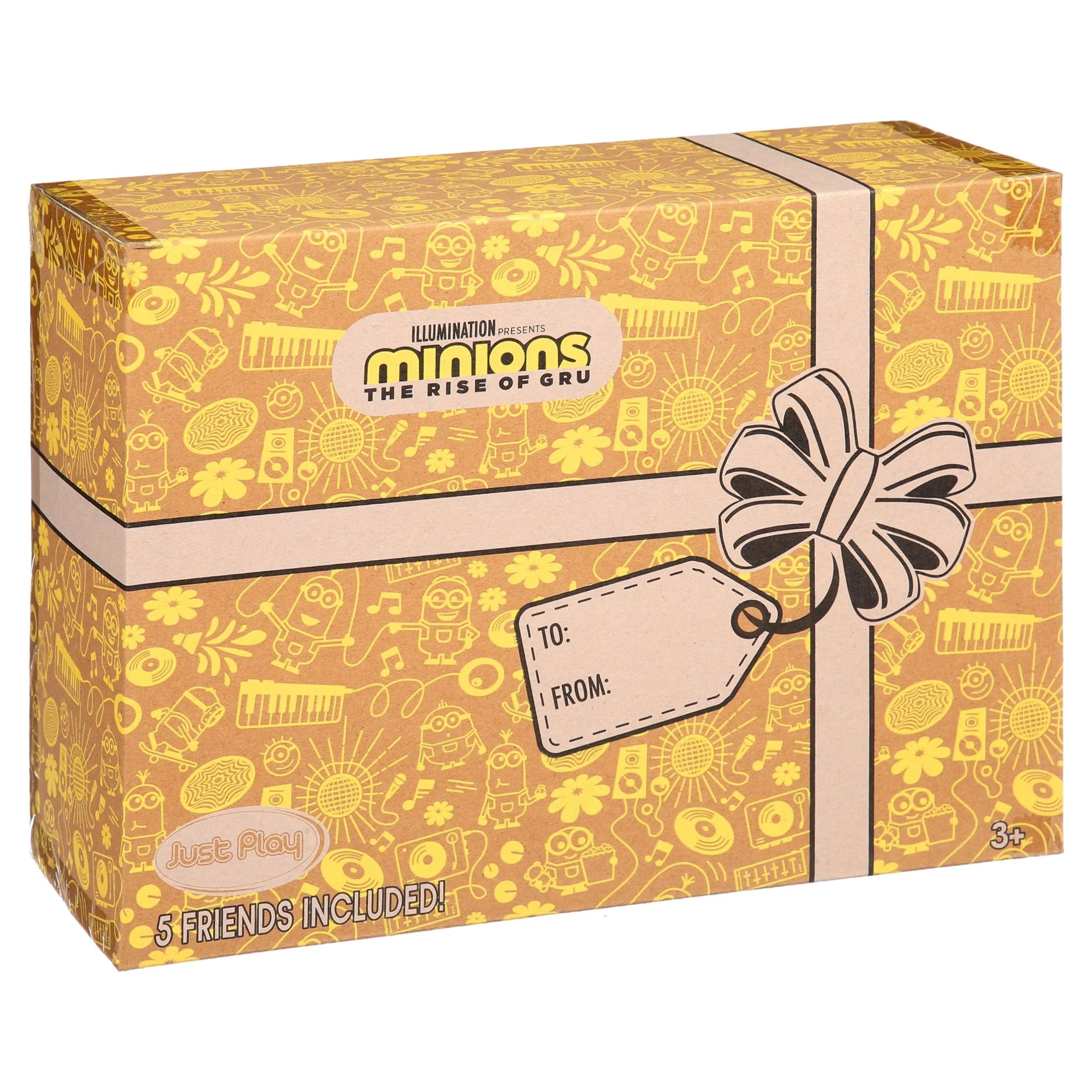 Minions and Gru Small Plush 5-Piece Collector Set, Kids Toys for Ages 3 Up K46529