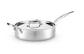 Heritage Steel Enhanced 5-ply Stainless Saute Pan with Lid
