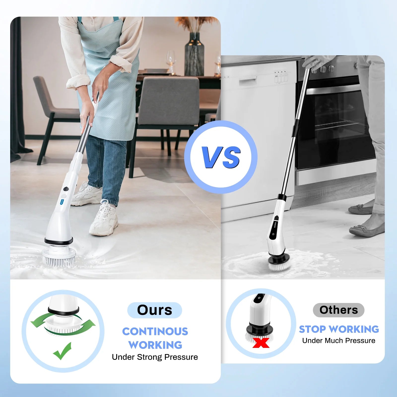 VAVSEA Electric Spin Scrubber Cleaning Brush for Bathroom, 51 inch R775