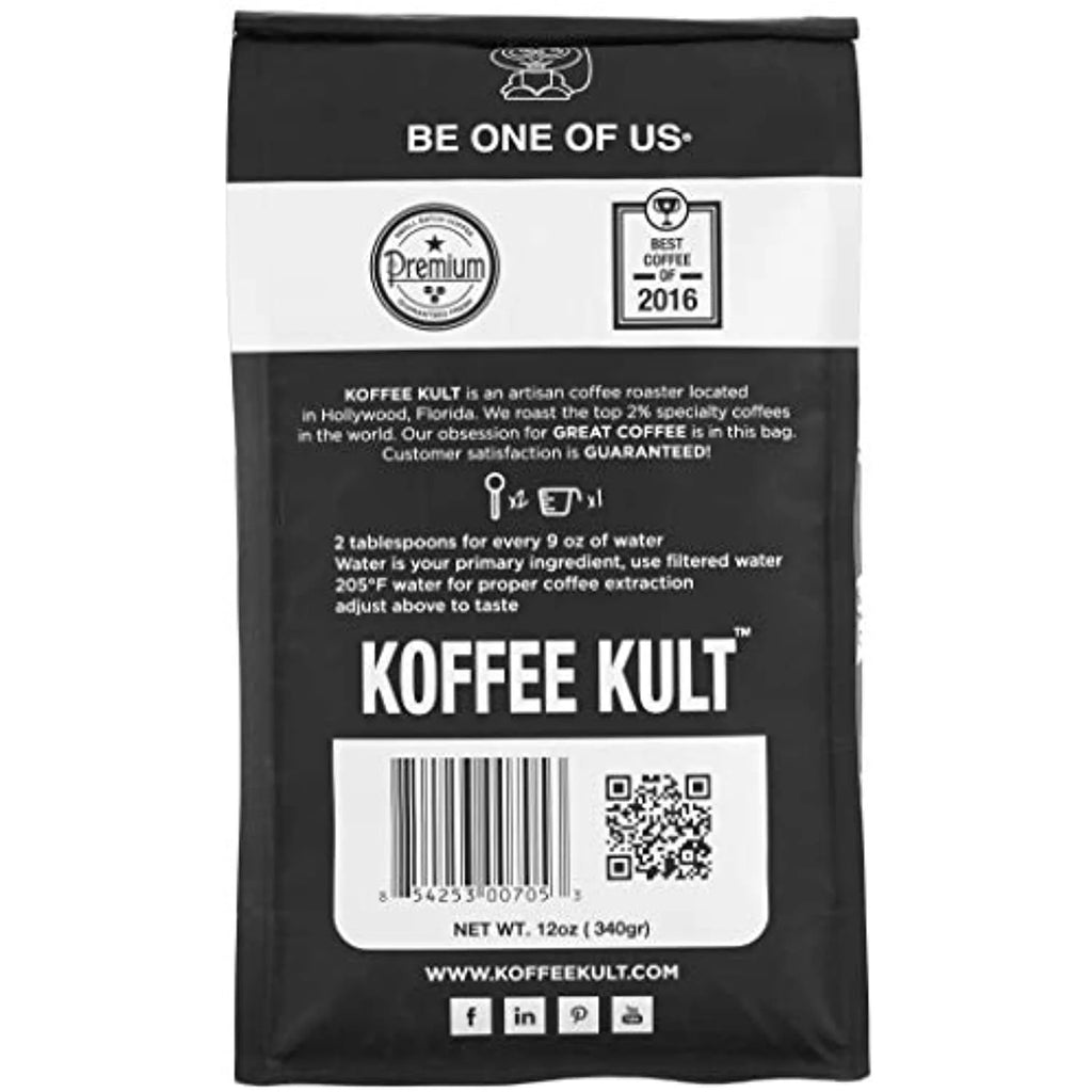 Koffee Kult Eye Cracker Espresso Beans - Medium Roast Coffee, 12 oz B630
