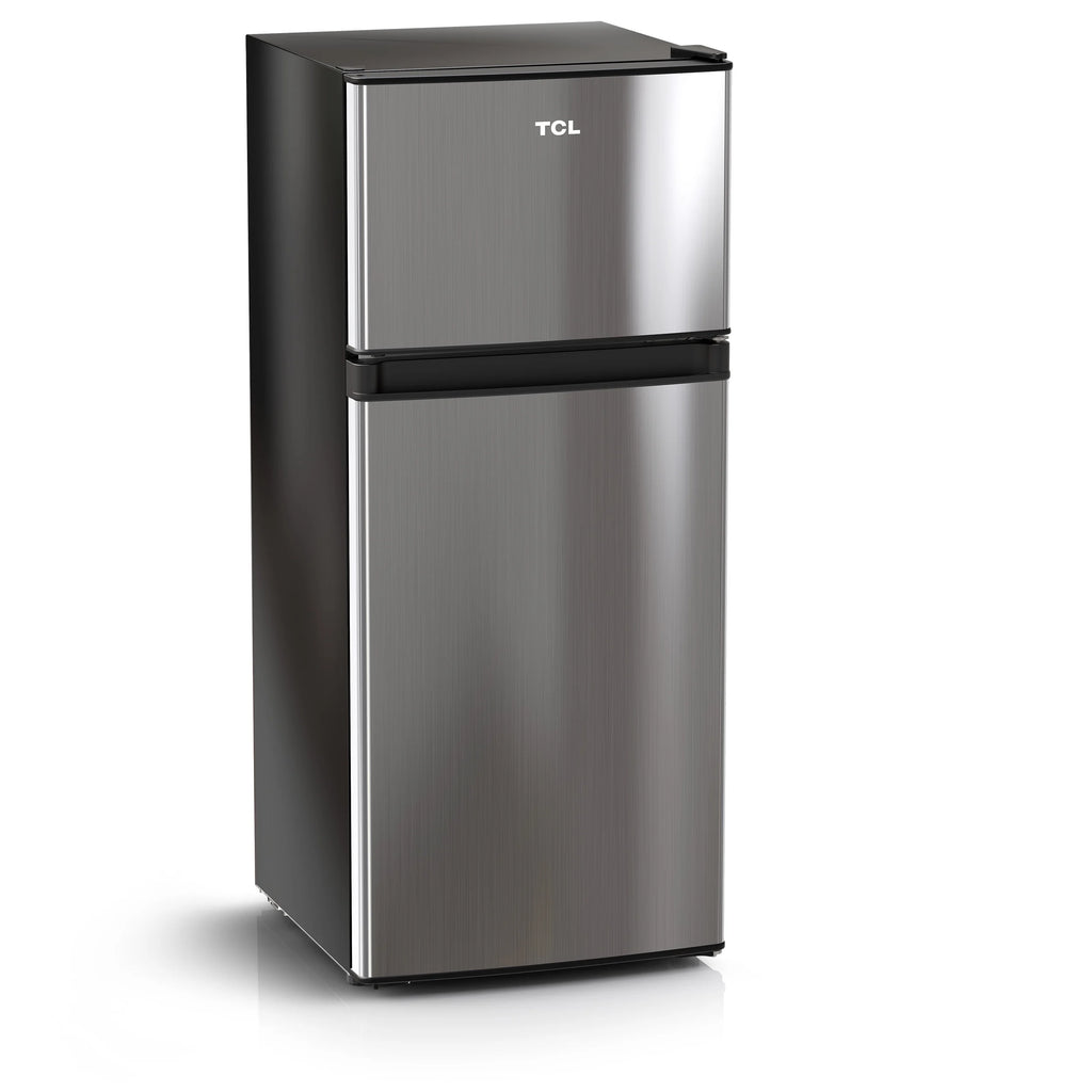 TCL  4.5 Cu. ft. Two Door Refrigerator – Stainless Look, MR453L