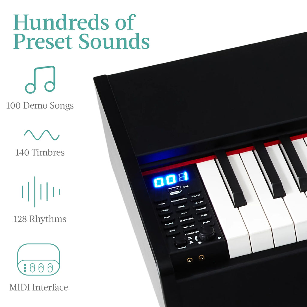 Best Choice Products 88-Key Weighted Digital Piano Set with Stand, Pedals, Stool, Cover N520745