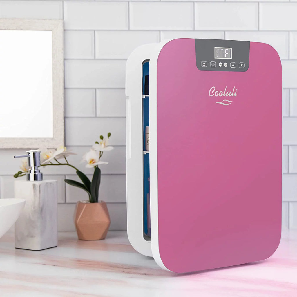 Cooluli 20L Mini Fridge with Glass Front & Digital Temperature Control C235487