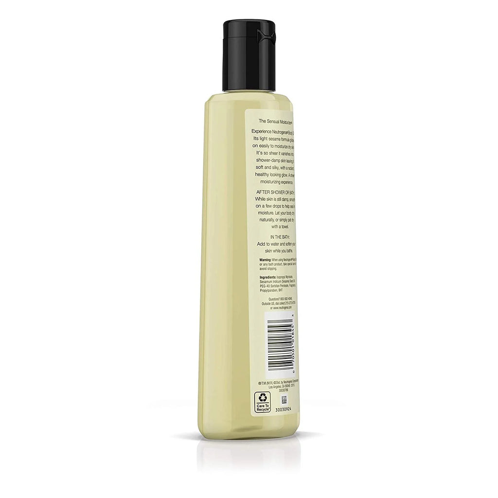 Neutrogena Lightweight Body Oil for Dry Skin, Sheer Sesame Formula, 16 fl. oz U791
