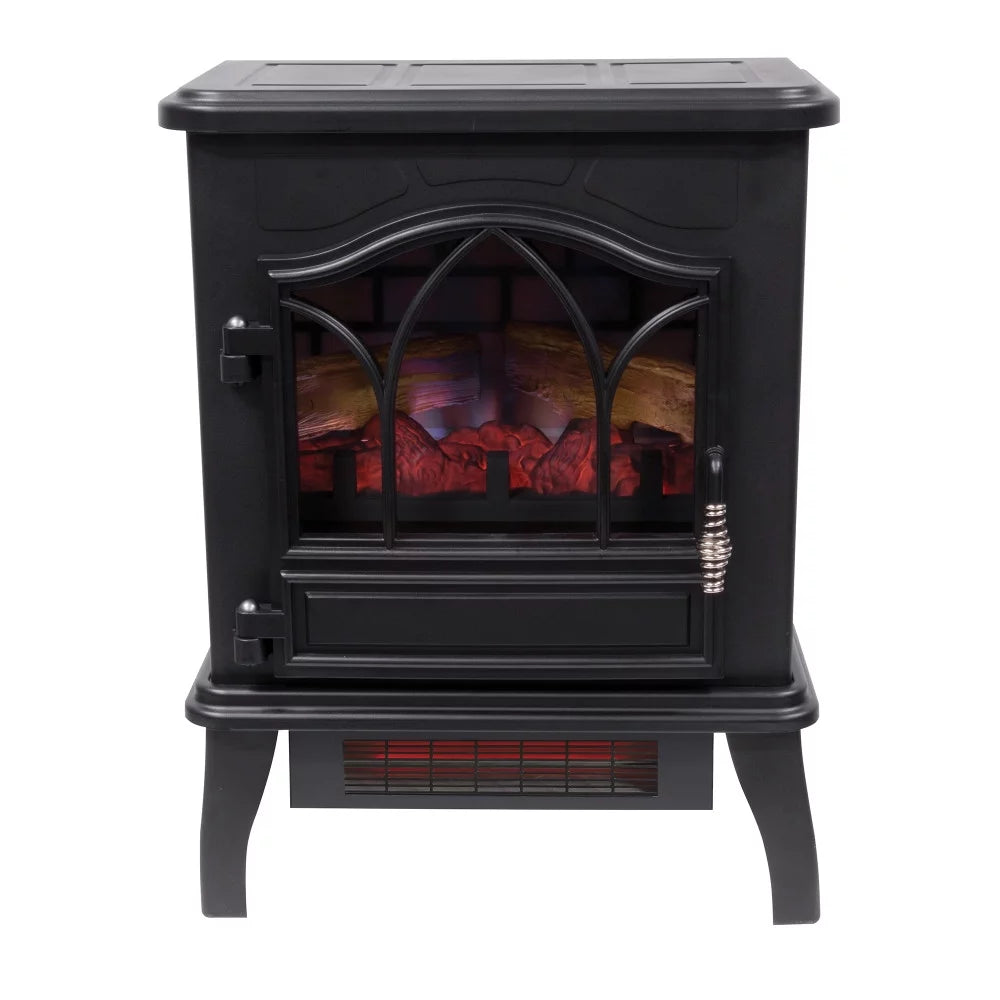 Duraflame 3D Infrared Quartz Electric Fireplace Stove Heater, Black K755