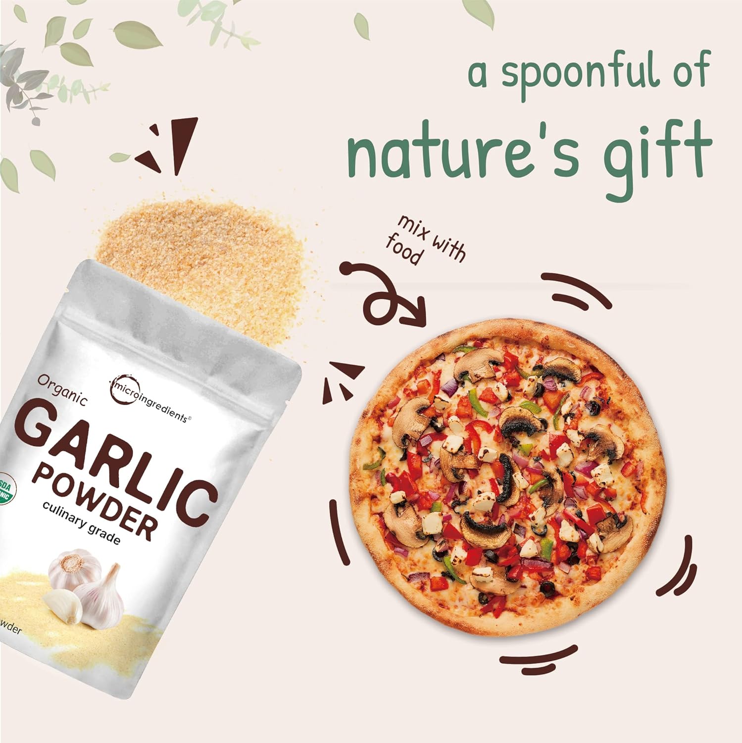 Organic Garlic Powder, 3lbs, Culinary Grade, Non-GMO S843