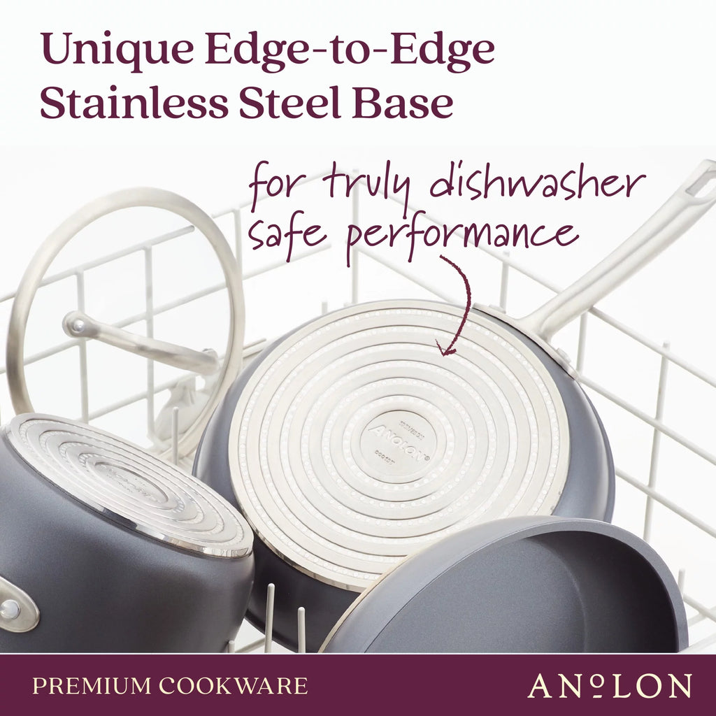 Anolon Accolade Forged Hard-Anodized Nonstick Wok with Lid, 13.5-Inch D69168