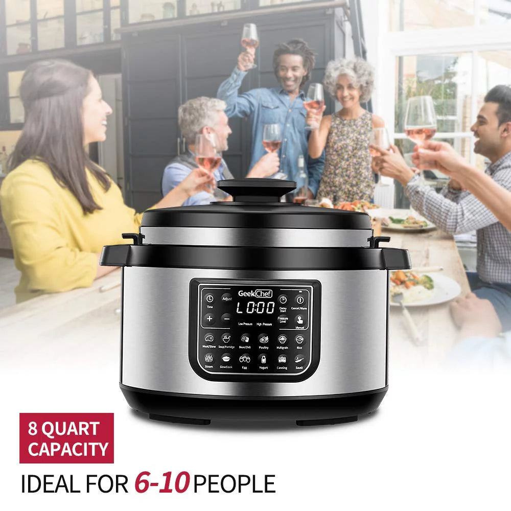 12-In-1 Electric Pressure Cooker, Stainless Steel P67684