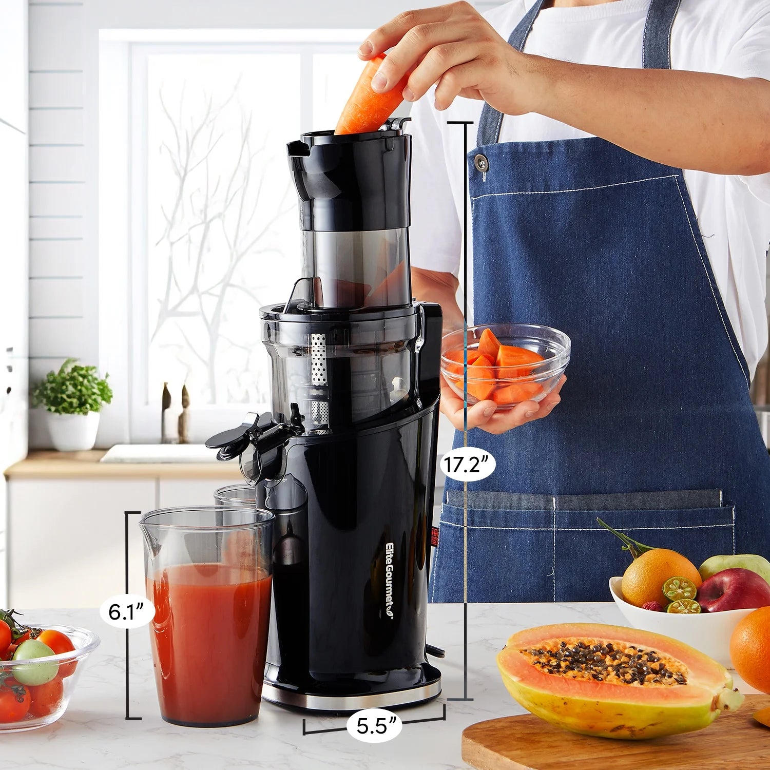 Elite EJX017 Black Slow Juicer 27oz B69256