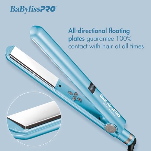 BaBylissPRO Nano Titanium Flat Iron Hair Straightener, 1" Digital B60594
