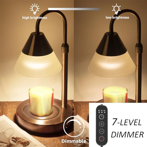 Candle Warmer Lamp with Timer, Dimmable, Rose Gold G423276