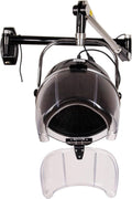 Samger Retractable 900W Wall Mounted Hair Hood Dryer Professional Hair Dryer with Flexible Swivel Arm Built-in 60min Timer Adjustable Temperature 70℃ Beauty Barber Spa Equipment Fits Concrete Wall