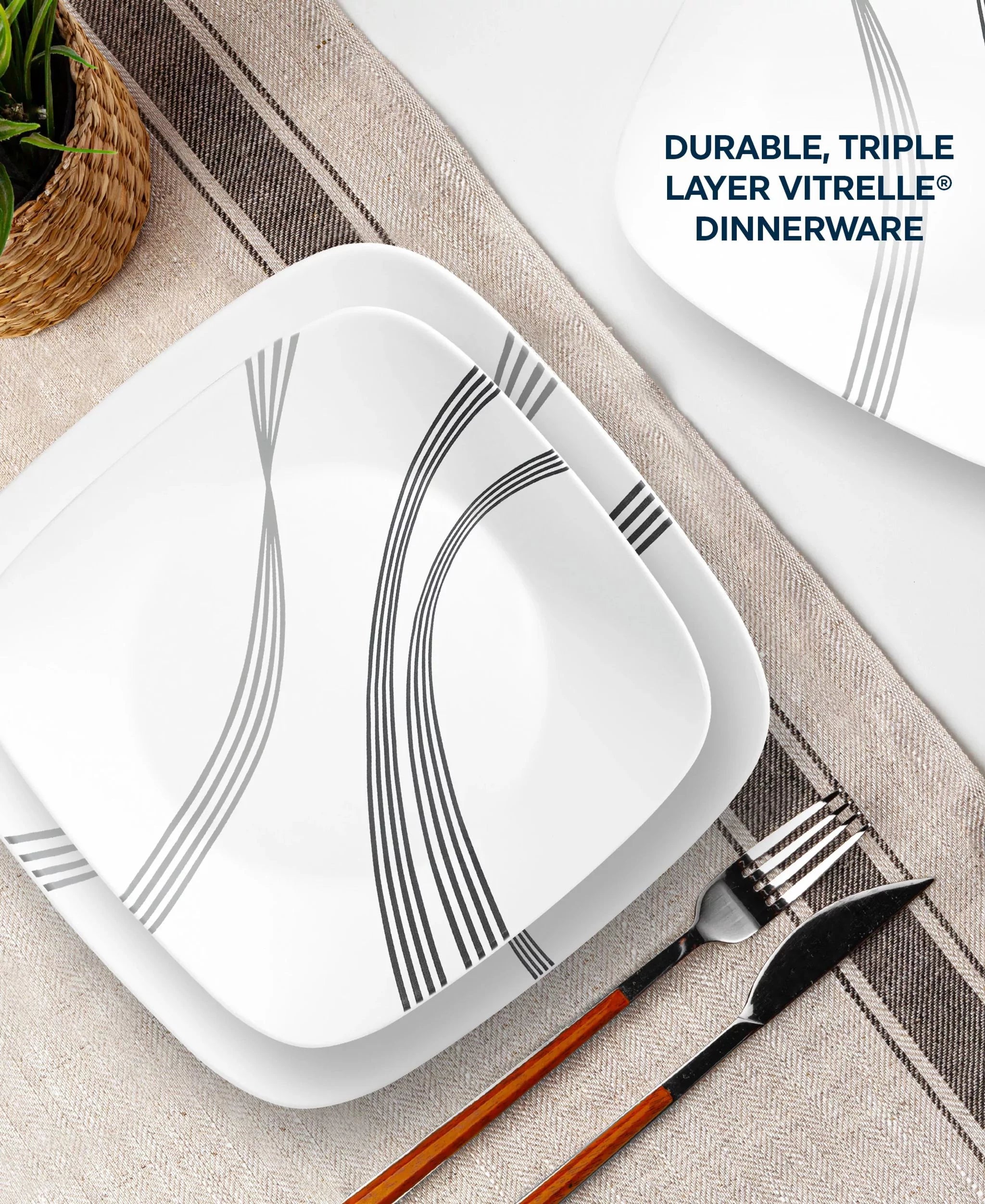Corelle Urban Arc 16-Piece Dinnerware Set, Service for 4 J7437