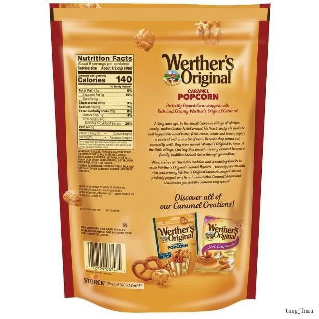 Werthers Original Caramel Popcorn 5.29 oz Bag (Pack of 3) Z157