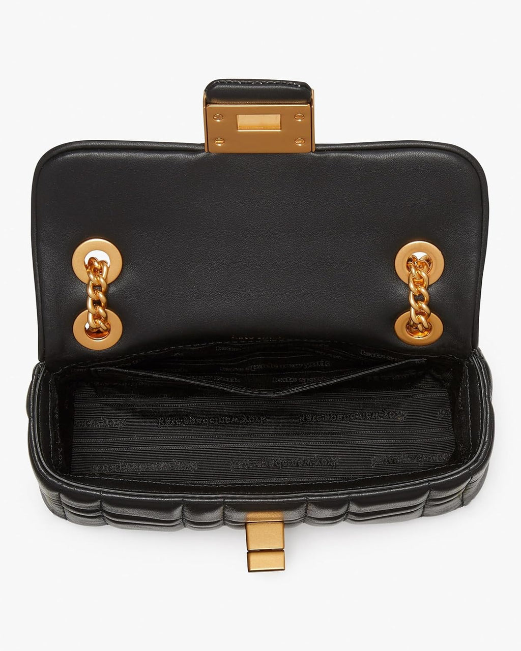Kate Spade New York Evelyn Quilted Leather Small Crossbody Black H8784