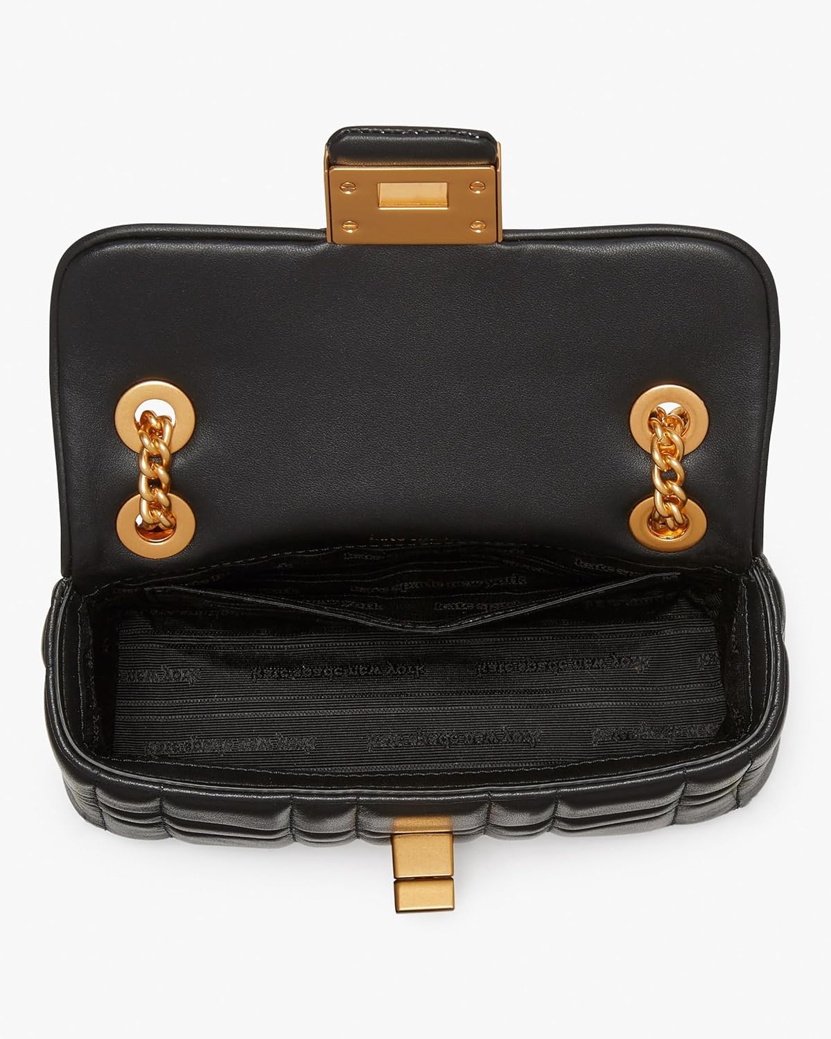 Kate Spade New York Evelyn Quilted Leather Small Crossbody Black H8784