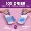 Poise Incontinence Pads for Women, 6 Drop, Ultimate Absorbency, 90 Ct R852219