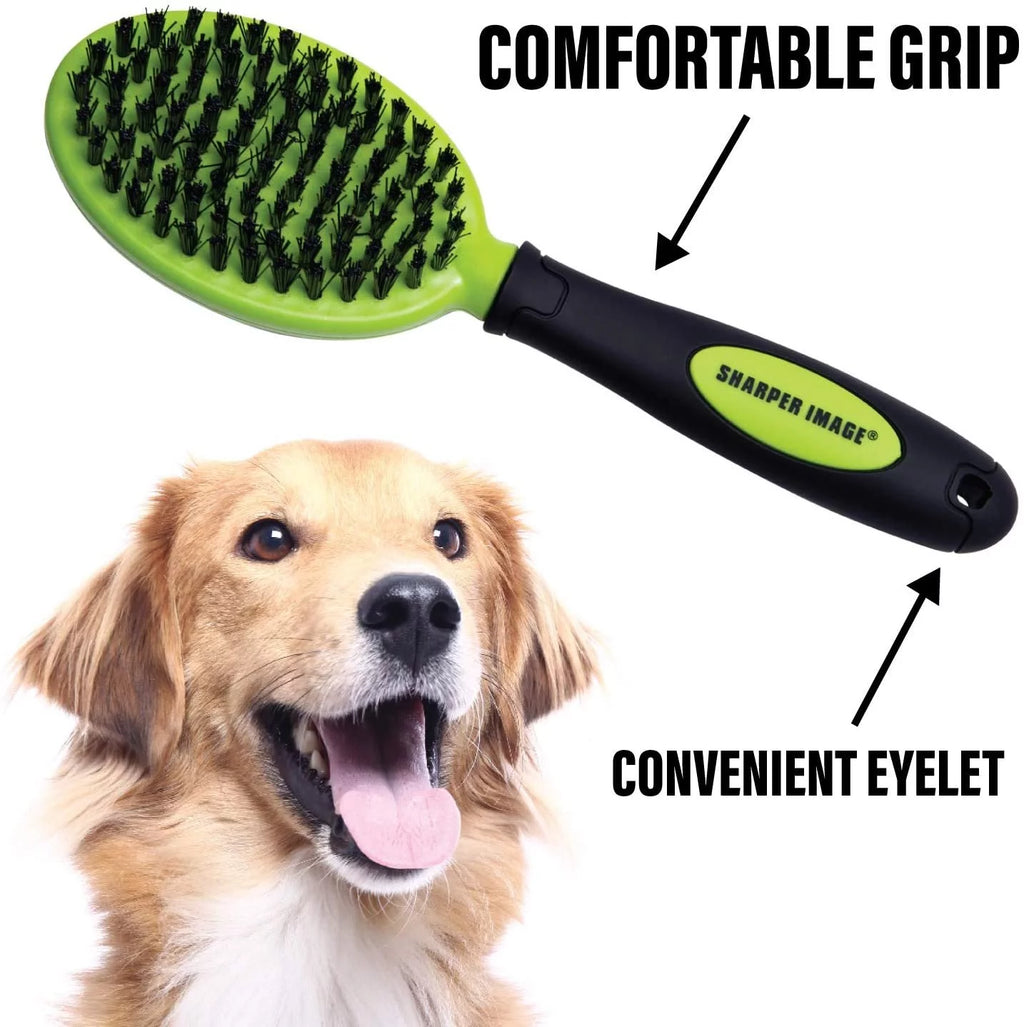 Sharper Image 2-Sided Pet Grooming Brush for Dogs & Cats X7249